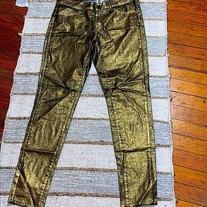 MANGO GOLD PANTS !!!